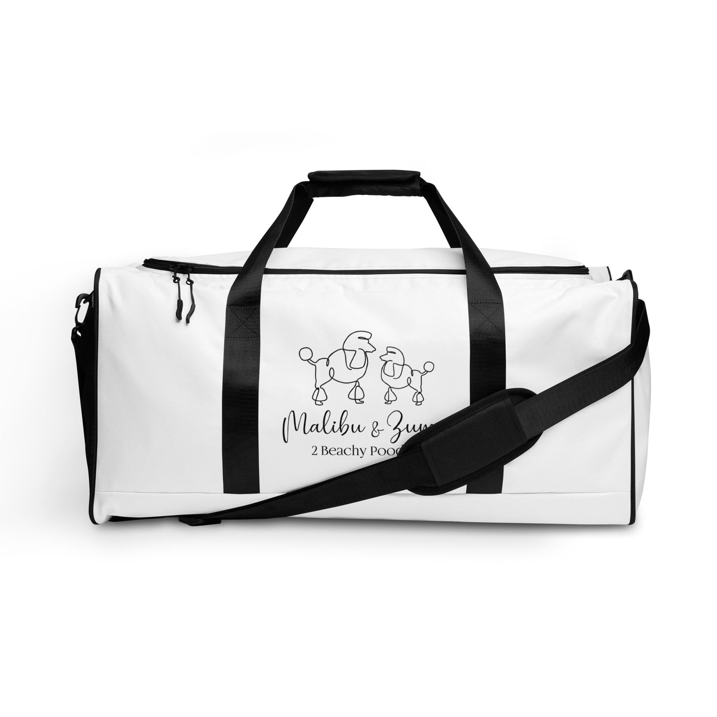 2Beachy Poodles Travel Duffle bag