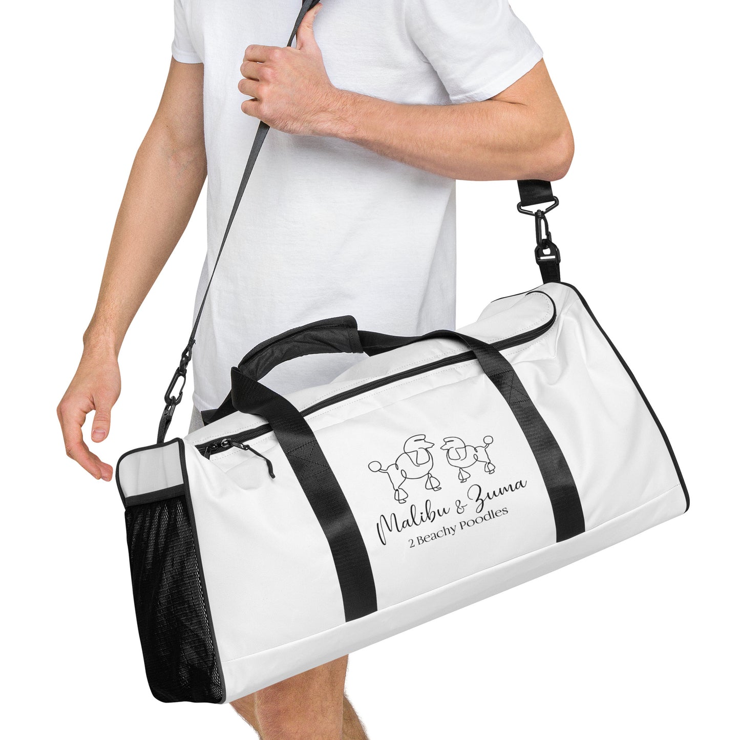 2Beachy Poodles Travel Duffle bag