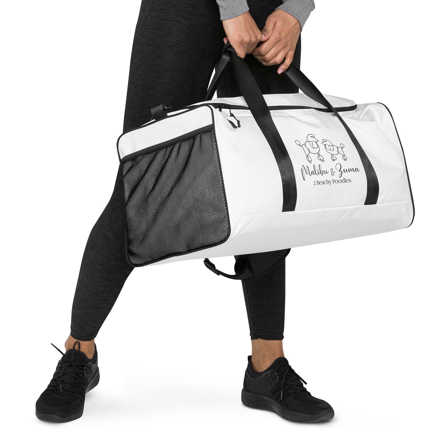 2Beachy Poodles Travel Duffle bag