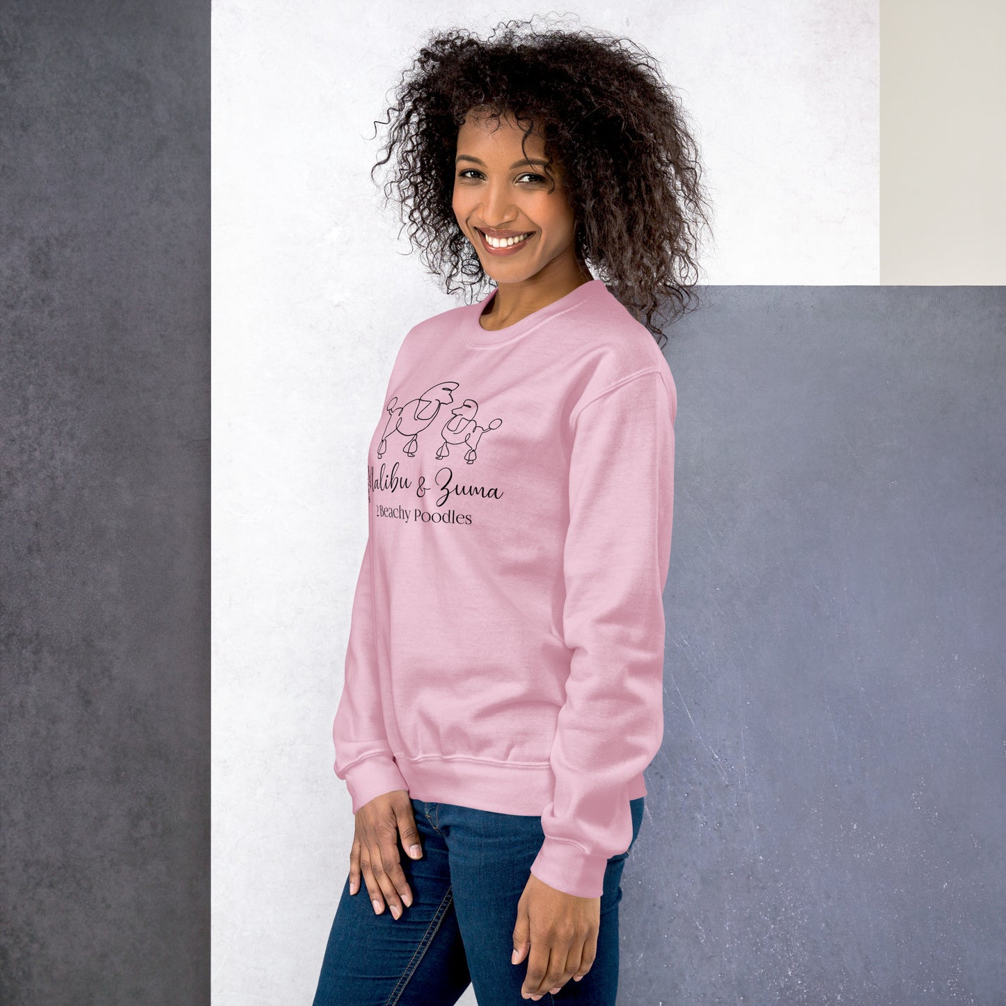 2Beachy Poodles Unisex Sweatshirt