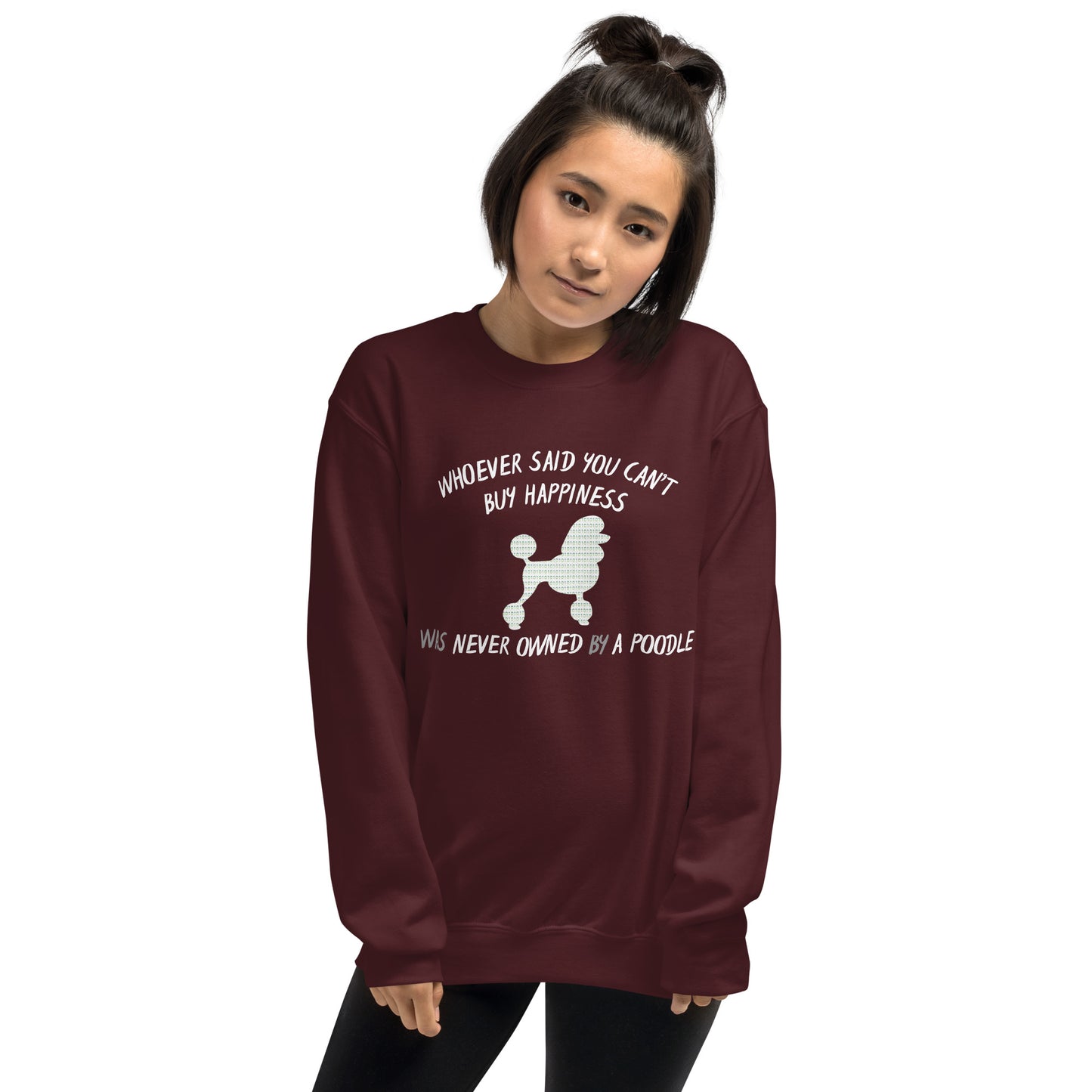 Poodle Bytes FIRST EDITION Unisex Sweatshirt - Cant Buy Happiness