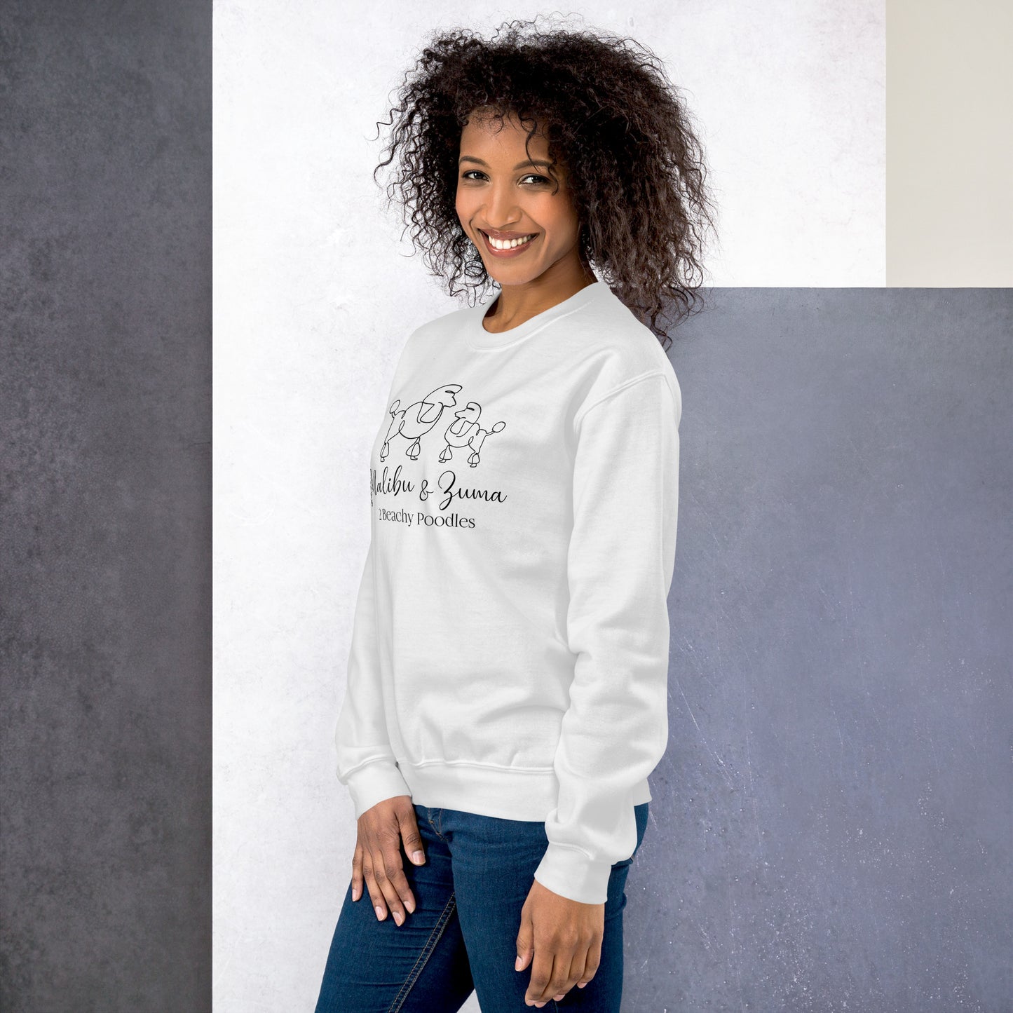 2Beachy Poodles Unisex Sweatshirt