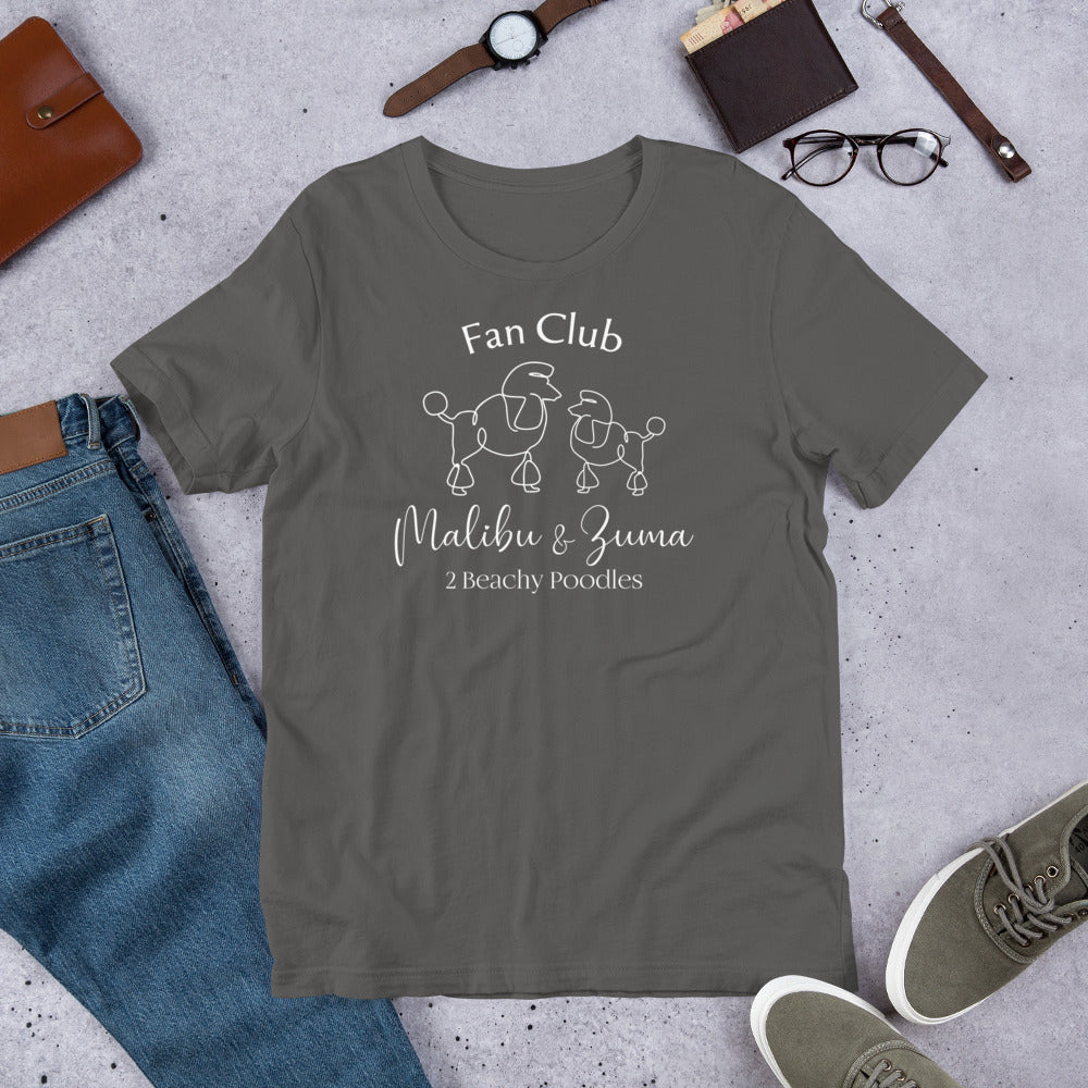 2BeachyPoodles Young Adult Fan Club Unisex T-Shirt