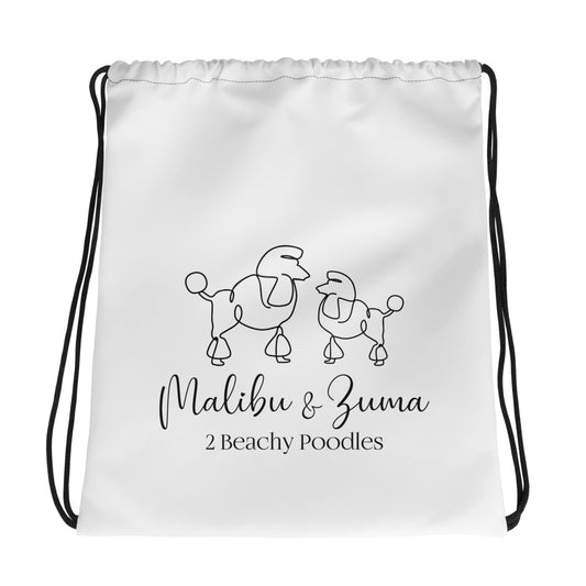 2BeachyPoodles Drawstring Bag