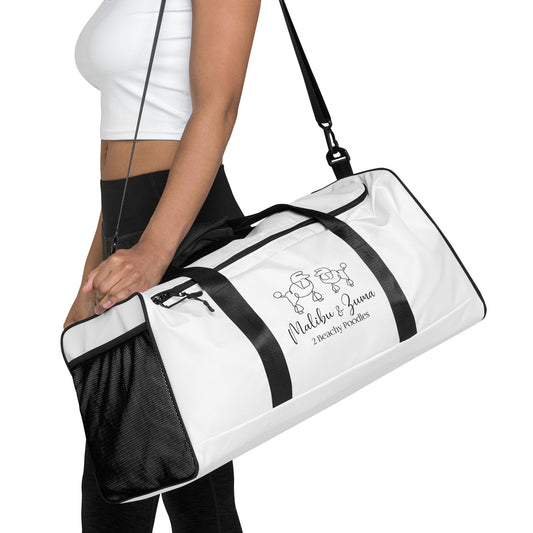 2Beachy Poodles Travel Duffle bag