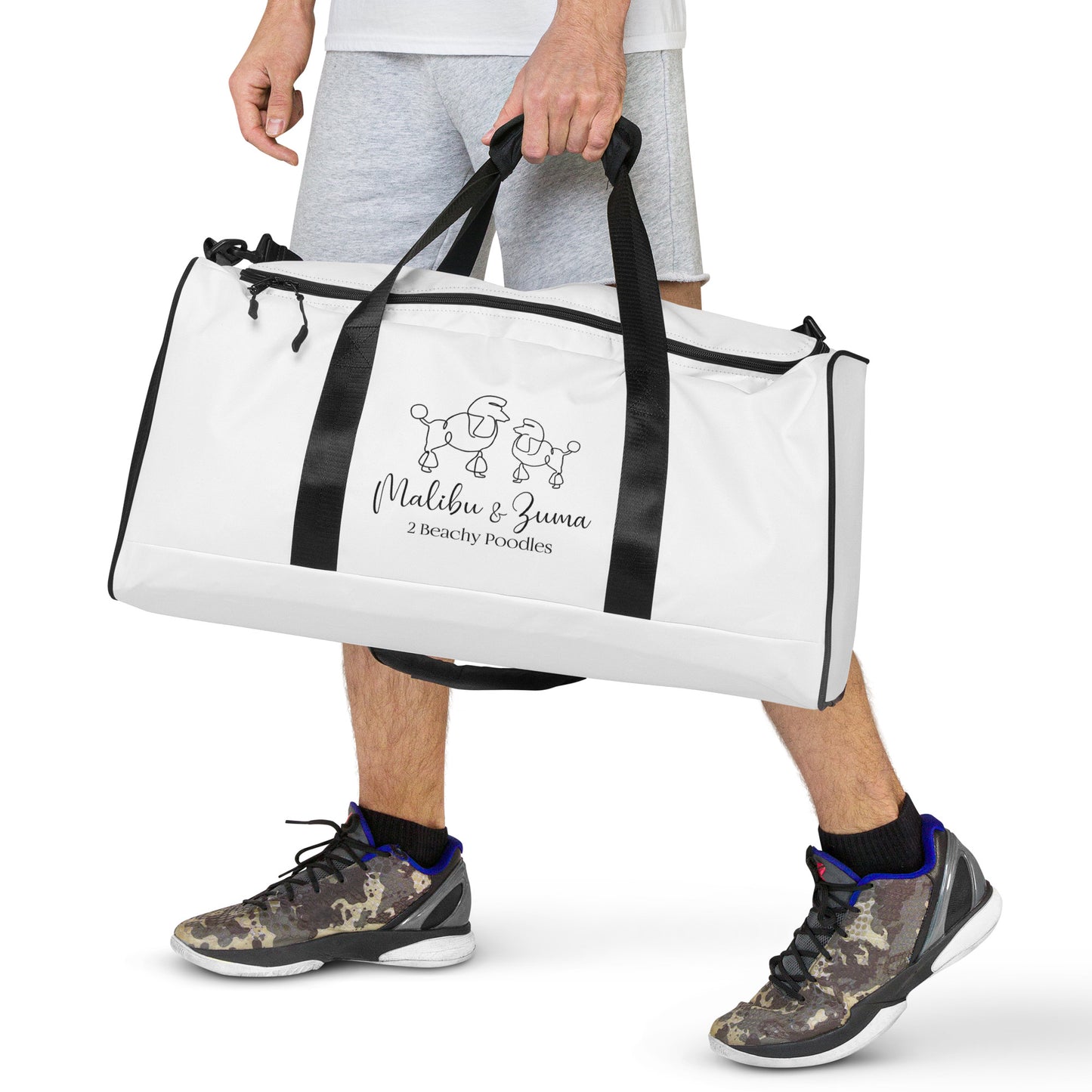 2Beachy Poodles Travel Duffle bag