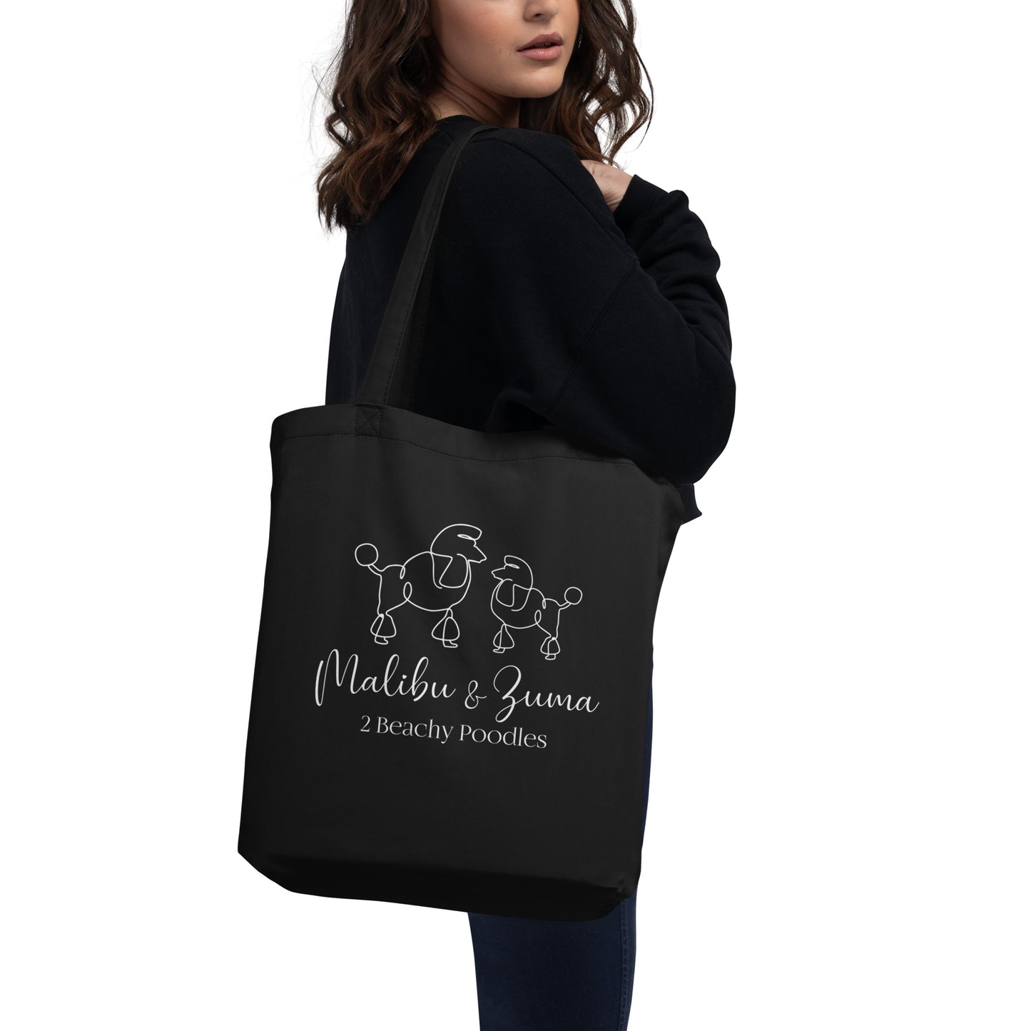 2Beachy Poodles Eco Tote Bag