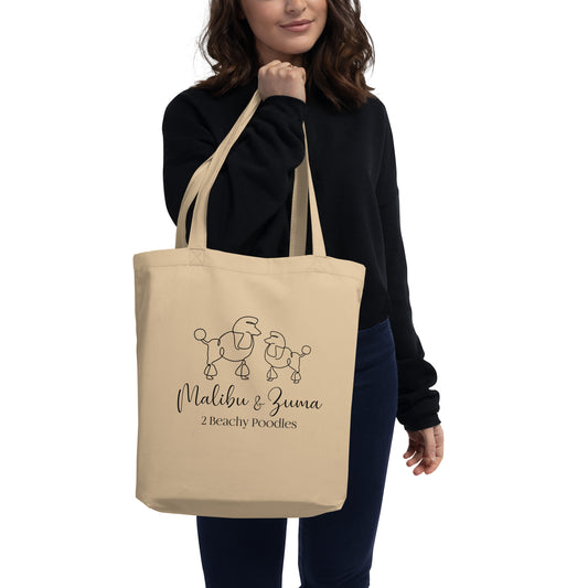 2Beachy Poodles Eco Tote Bag
