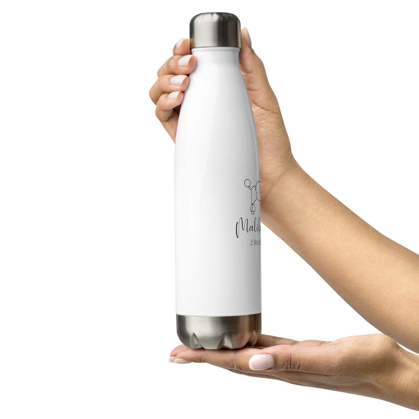 2Beachy Poodles Stainless Steel Water Bottle