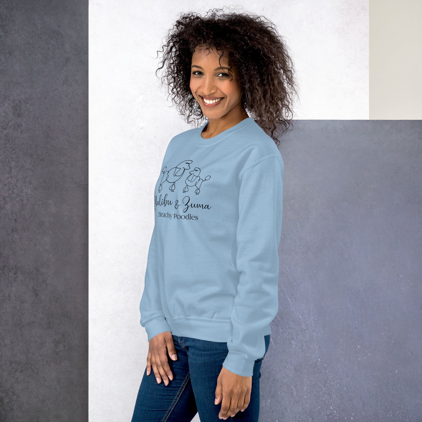 2Beachy Poodles Unisex Sweatshirt