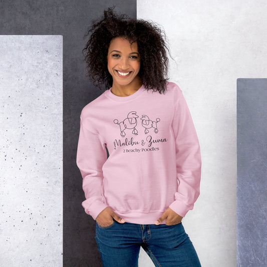 2Beachy Poodles Unisex Sweatshirt