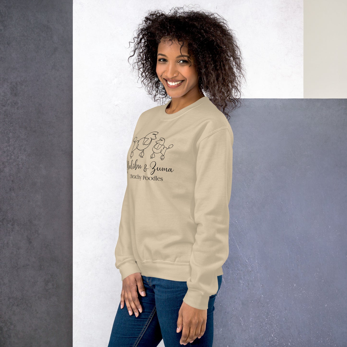 2Beachy Poodles Unisex Sweatshirt