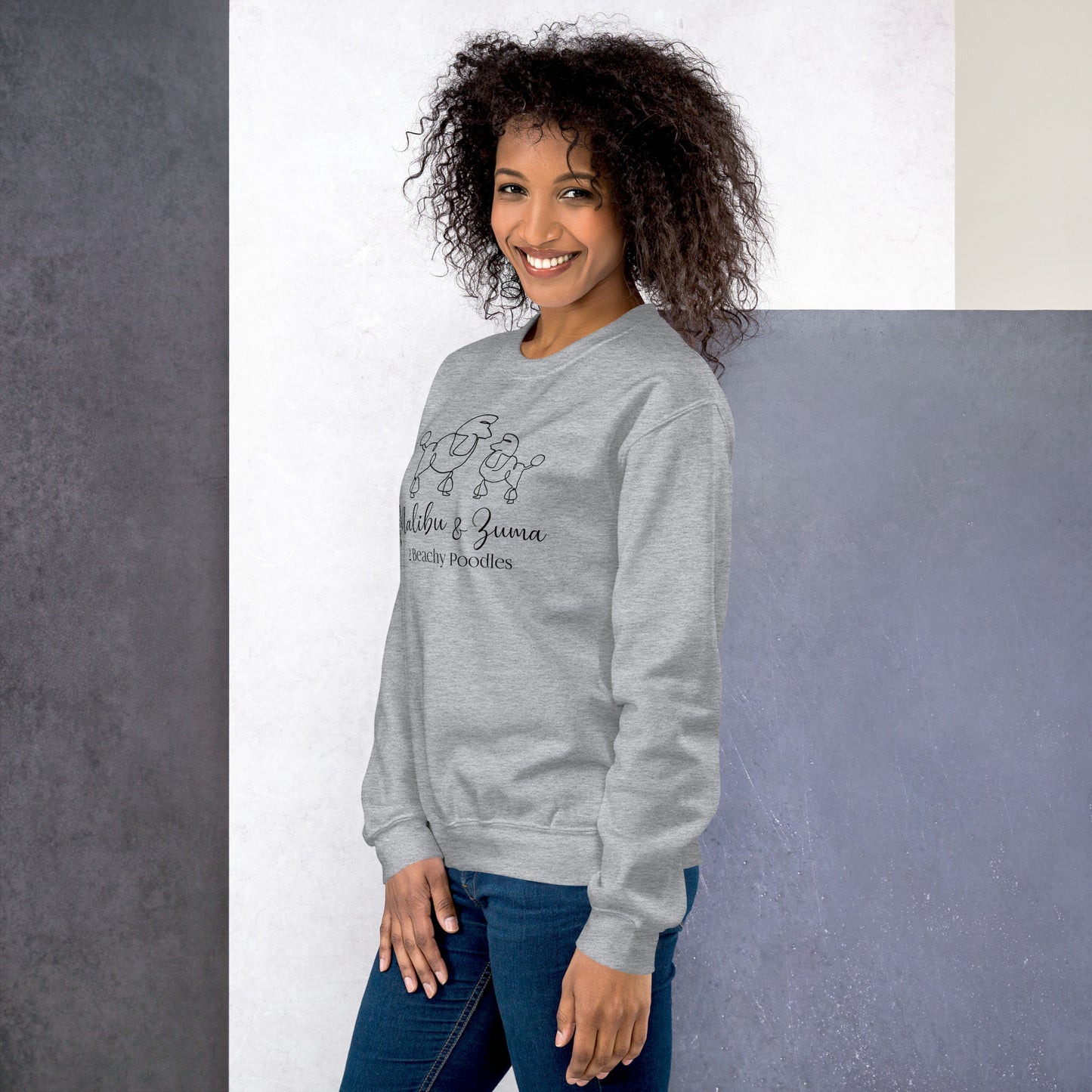 2Beachy Poodles Unisex Sweatshirt