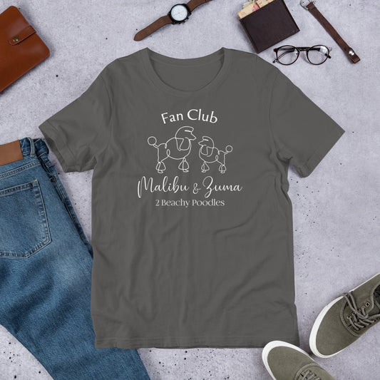 2BeachyPoodles Young Adult Fan Club Unisex T-Shirt