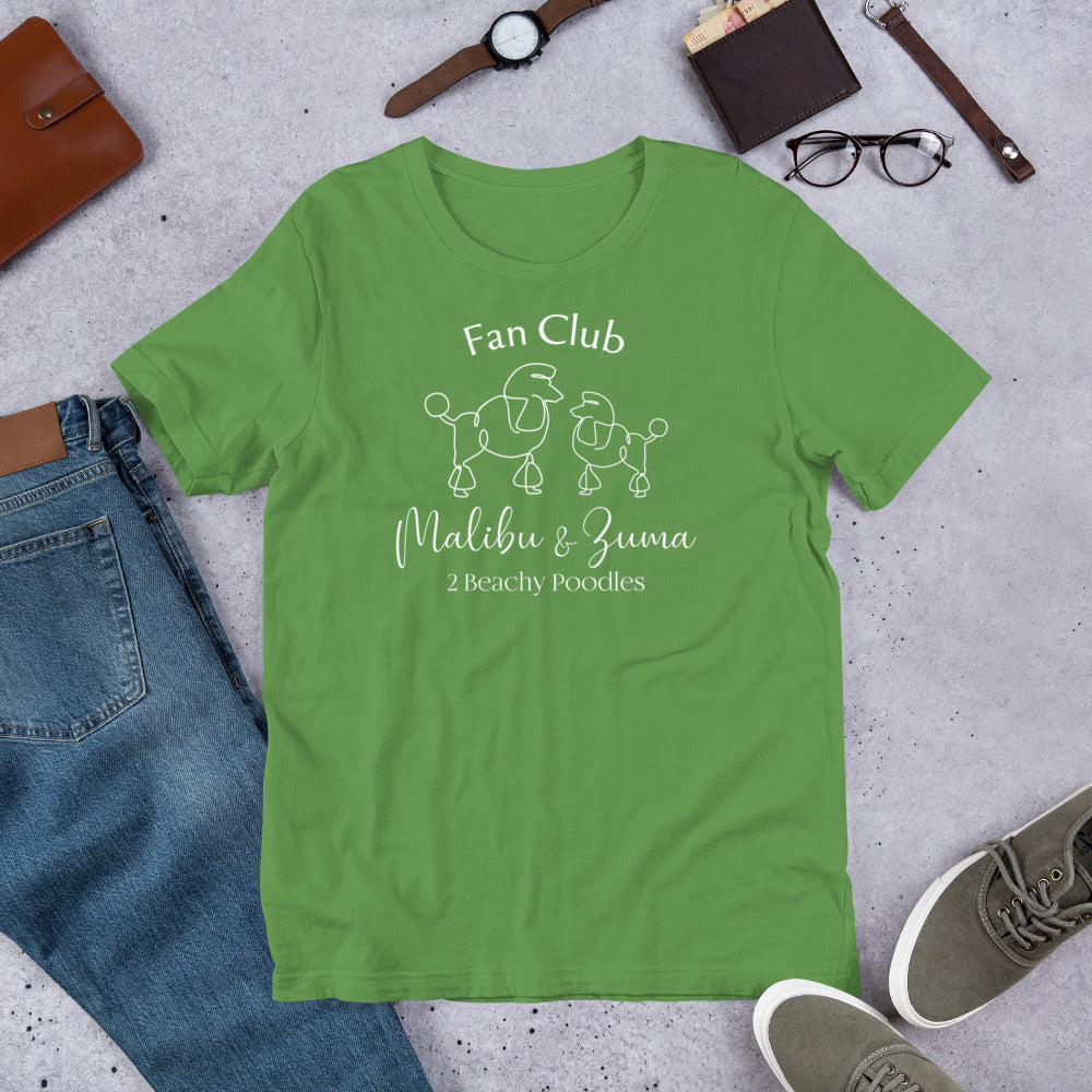 2BeachyPoodles Young Adult Fan Club Unisex T-Shirt